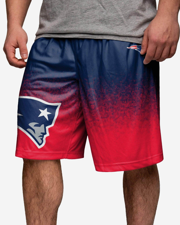 New England Patriots Gradient Polyester Shorts FOCO - FOCO.com