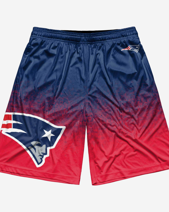 New England Patriots Gradient Polyester Shorts FOCO - FOCO.com