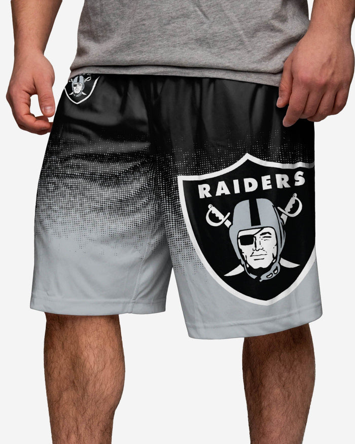 Las Vegas Raiders Gradient Polyester Shorts FOCO - FOCO.com