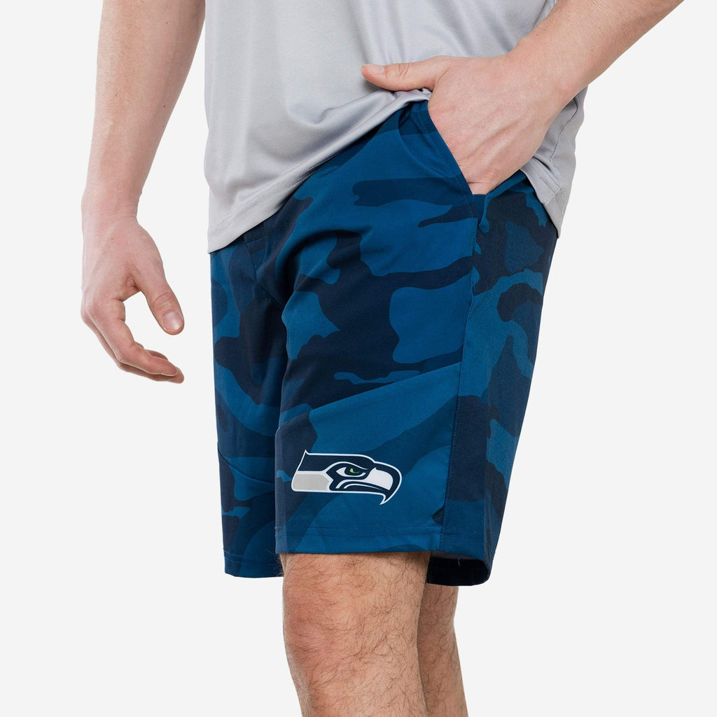 Seattle Seahawks Nightcap Camo Walking Shorts FOCO S - FOCO.com