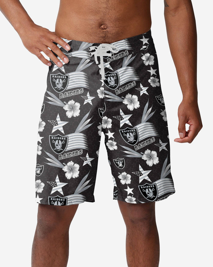 Las Vegas Raiders Americana Boardshorts FOCO S - FOCO.com
