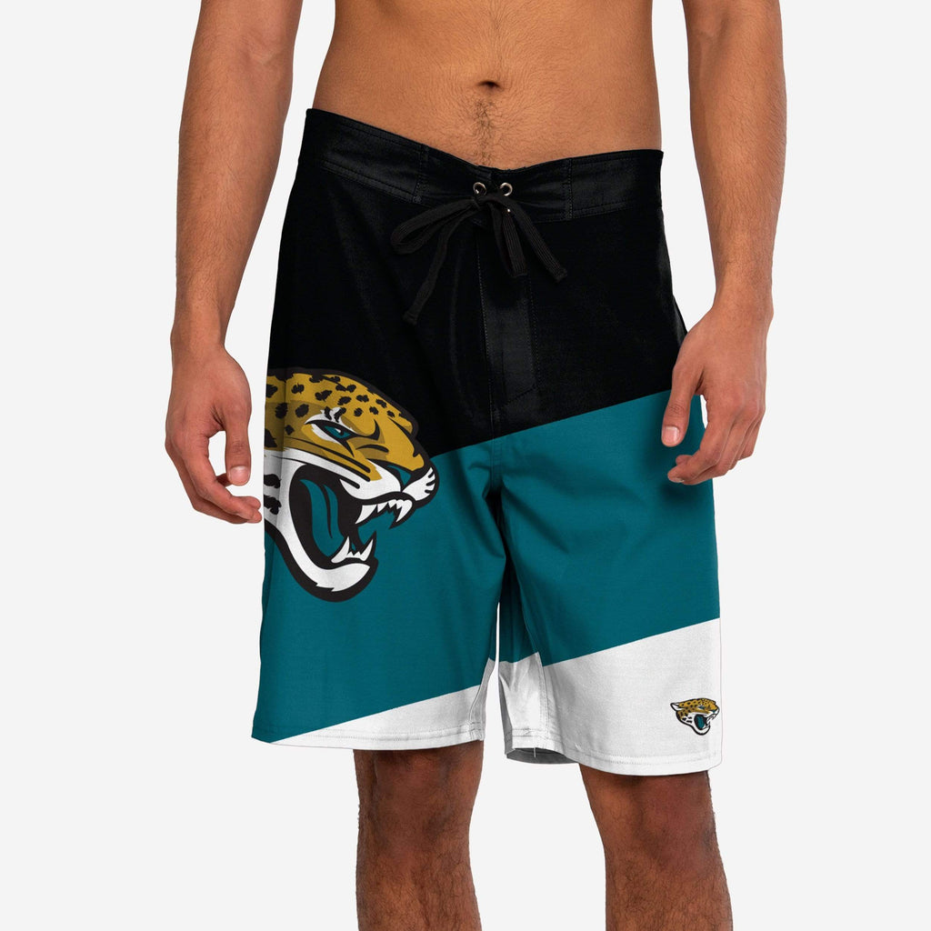 Jacksonville Jaguars Color Dive Boardshorts FOCO S - FOCO.com