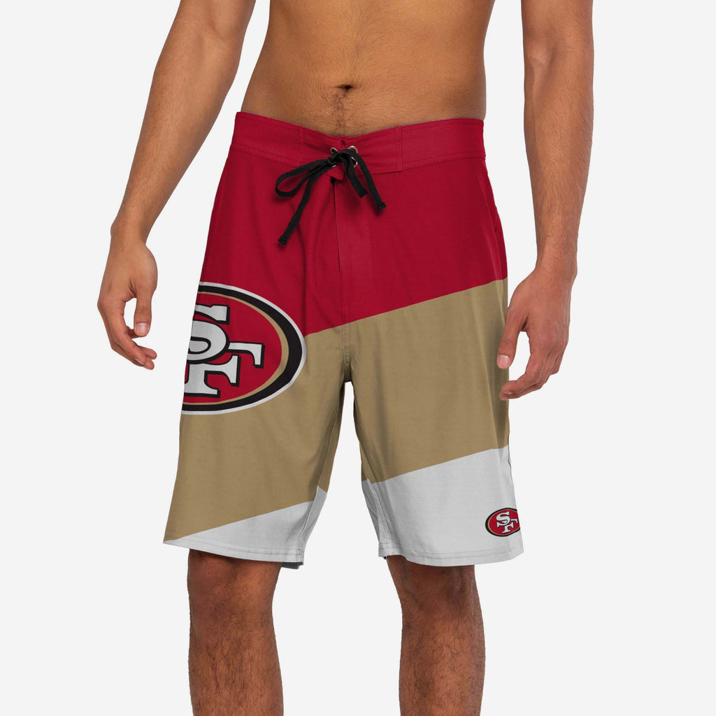 San Francisco 49ers Color Dive Boardshorts FOCO S - FOCO.com