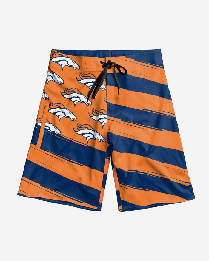 Denver Broncos Diagonal Flag Boardshorts FOCO - FOCO.com
