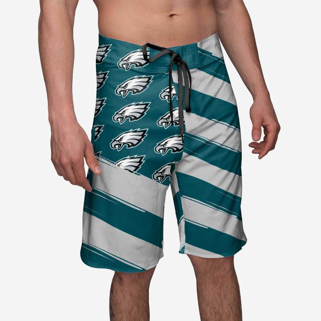 Philadelphia Eagles Diagonal Flag Boardshorts FOCO S - FOCO.com