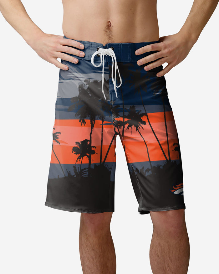 Denver Broncos Sunset Boardshorts FOCO S - FOCO.com