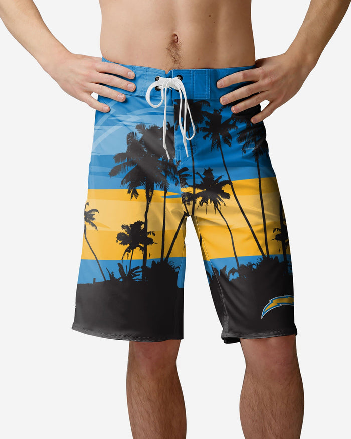 Los Angeles Chargers Sunset Boardshorts FOCO S - FOCO.com