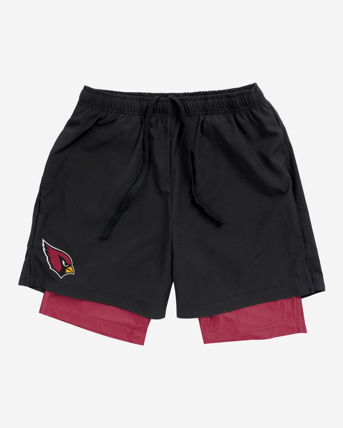 Arizona Cardinals Black Team Color Lining Shorts FOCO - FOCO.com