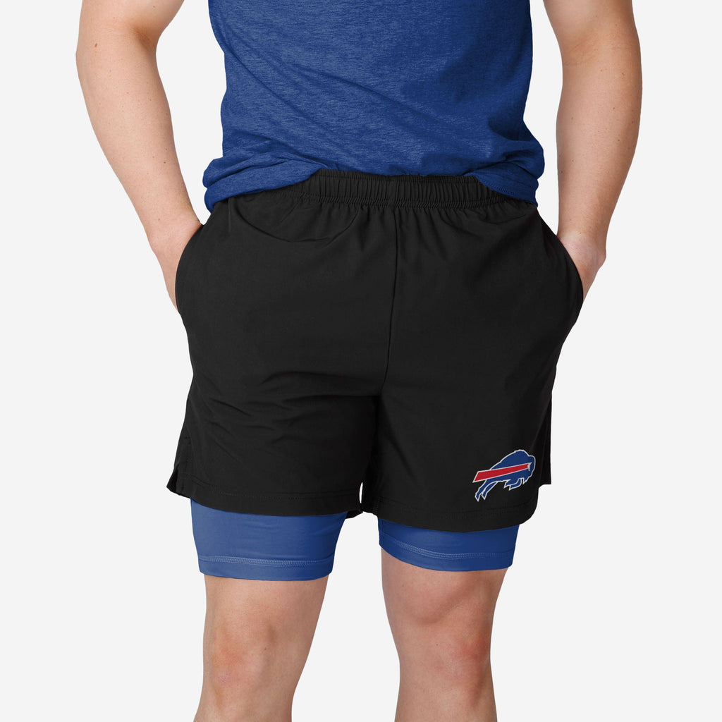 Buffalo Bills Black Team Color Lining Shorts FOCO S - FOCO.com