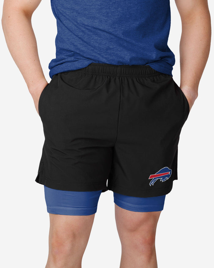 Buffalo Bills Black Team Color Lining Shorts FOCO S - FOCO.com