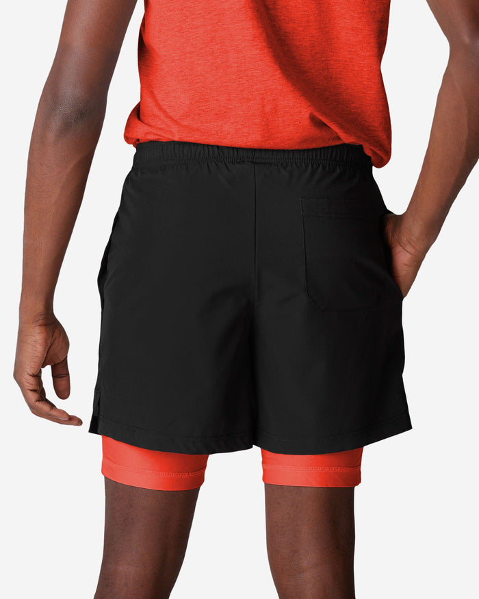 Cleveland Browns Black Team Color Lining Shorts FOCO - FOCO.com