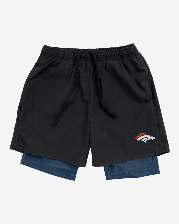 Denver Broncos Black Team Color Lining Shorts FOCO - FOCO.com