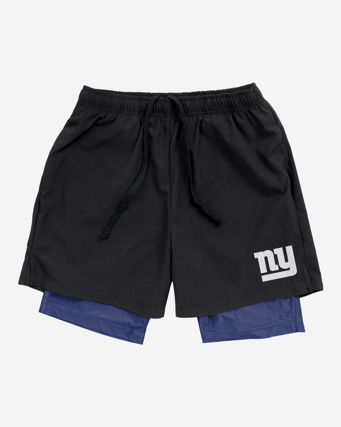 New York Giants Black Team Color Lining Shorts FOCO - FOCO.com