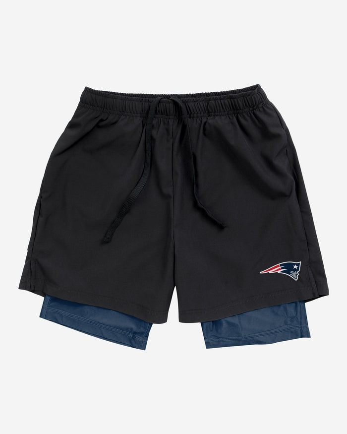 New England Patriots Black Team Color Lining Shorts FOCO - FOCO.com
