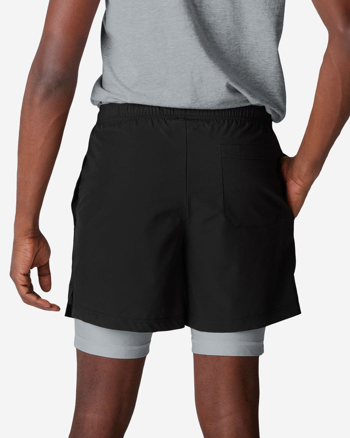 Las Vegas Raiders Black Team Color Lining Shorts FOCO - FOCO.com