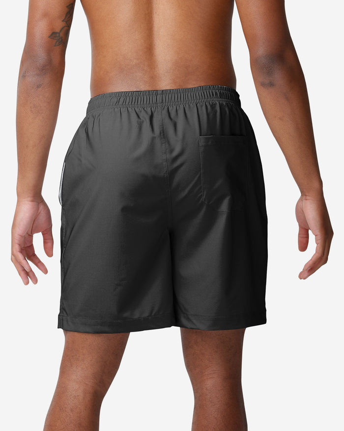 Pittsburgh Steelers Solid Wordmark Traditional Swimming Trunks FOCO - FOCO.com