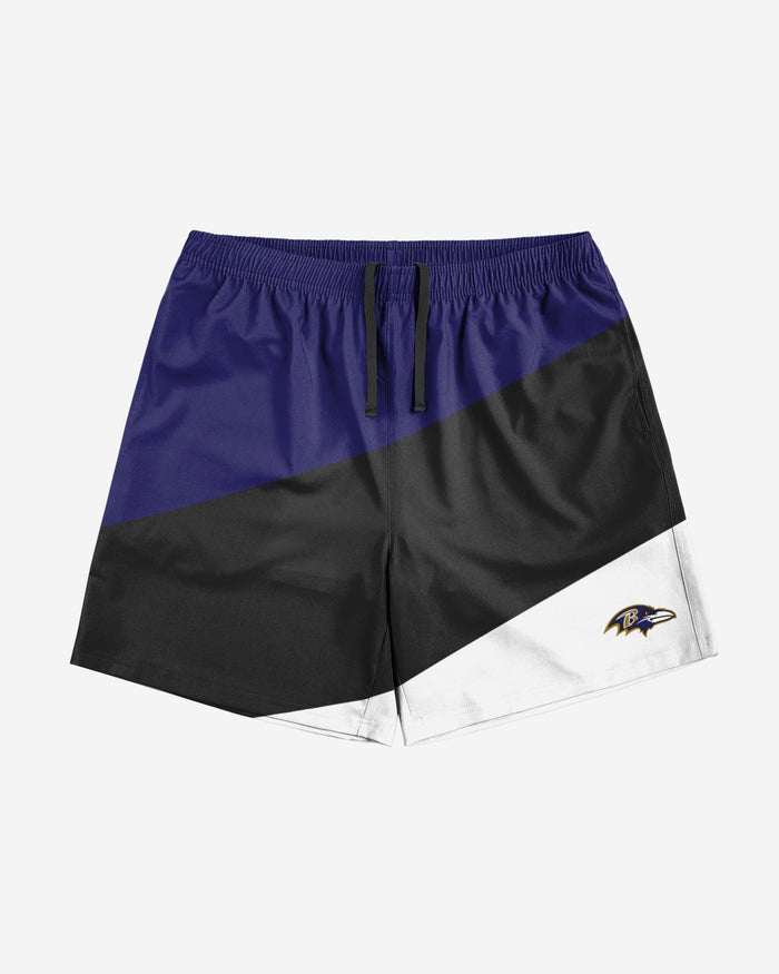 Baltimore Ravens Colorblock Double Down Liner Training Shorts FOCO - FOCO.com