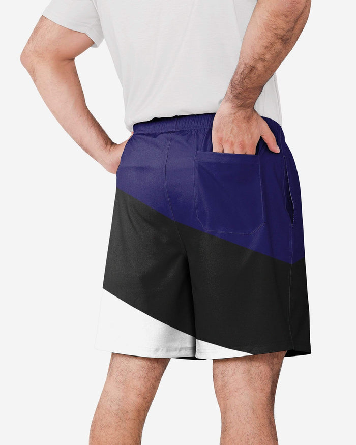 Baltimore Ravens Colorblock Double Down Liner Training Shorts FOCO - FOCO.com