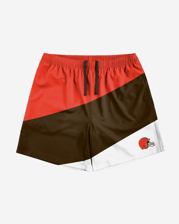 Cleveland Browns Colorblock Double Down Liner Training Shorts FOCO - FOCO.com