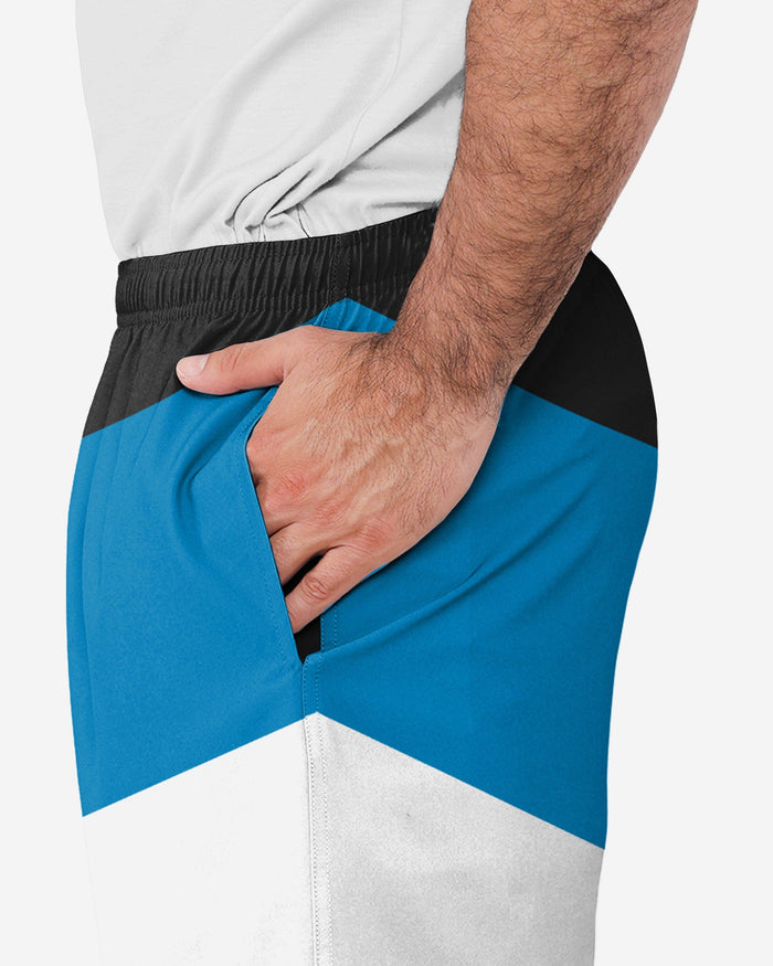 Carolina Panthers Colorblock Double Down Liner Training Shorts FOCO - FOCO.com