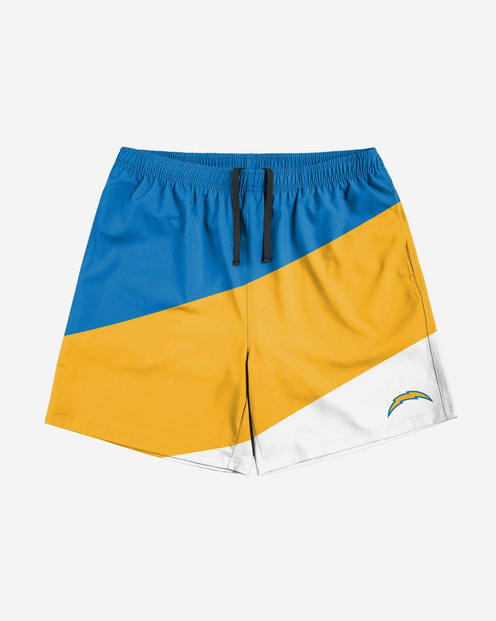 Los Angeles Chargers Colorblock Double Down Liner Training Shorts FOCO - FOCO.com