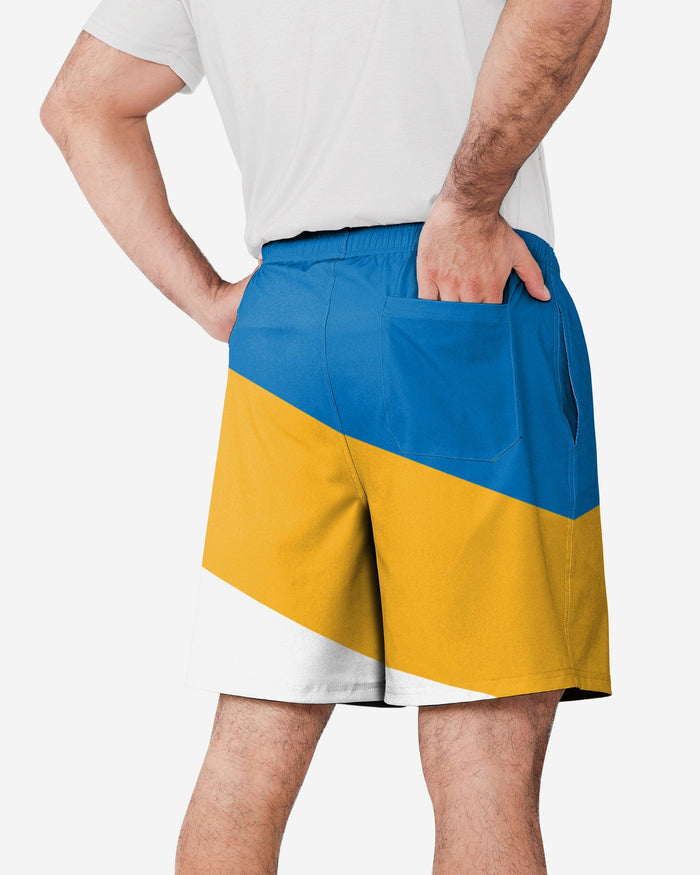 Los Angeles Chargers Colorblock Double Down Liner Training Shorts FOCO - FOCO.com