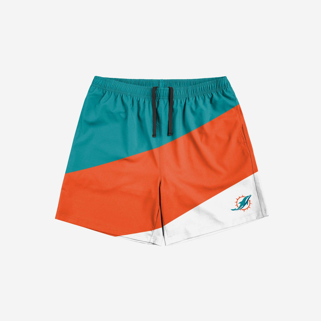Miami Dolphins Colorblock Double Down Liner Training Shorts FOCO
