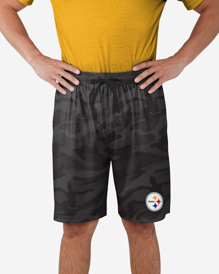 Pittsburgh Steelers Cool Camo Training Shorts FOCO S - FOCO.com