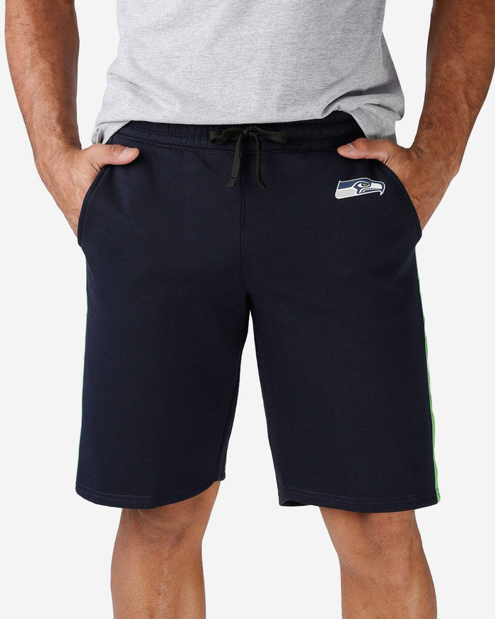 Seattle Seahawks Lazy Lounge Fleece Shorts FOCO S - FOCO.com