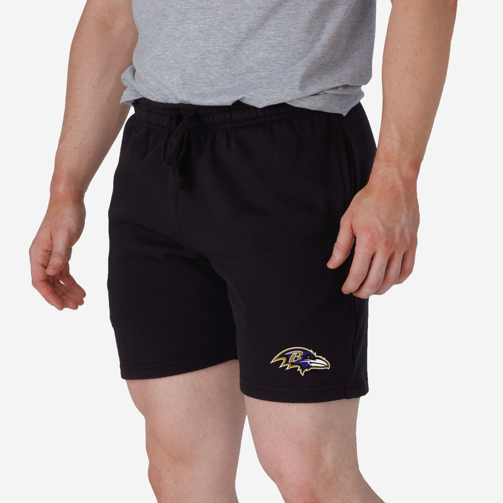 Baltimore Ravens Solid Fleece Shorts FOCO S - FOCO.com