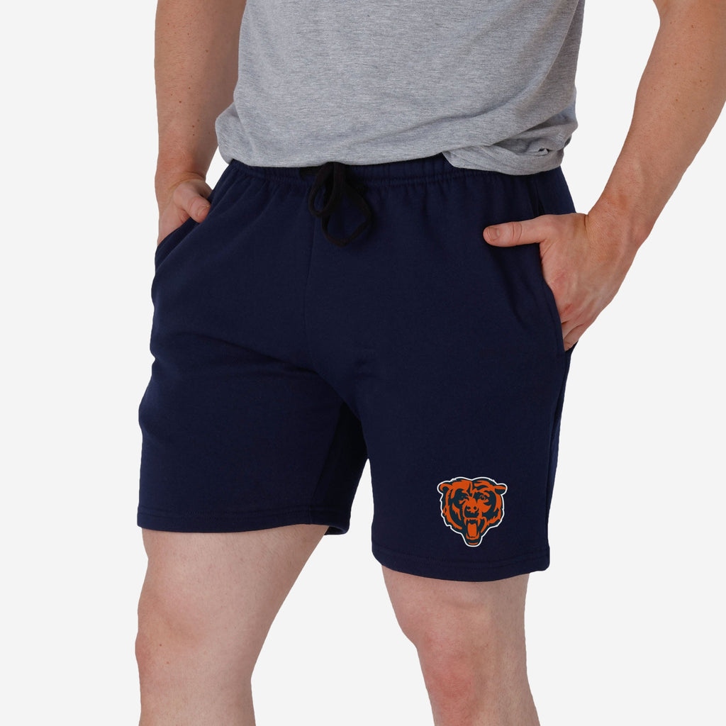 Chicago Bears Solid Fleece Shorts FOCO S - FOCO.com