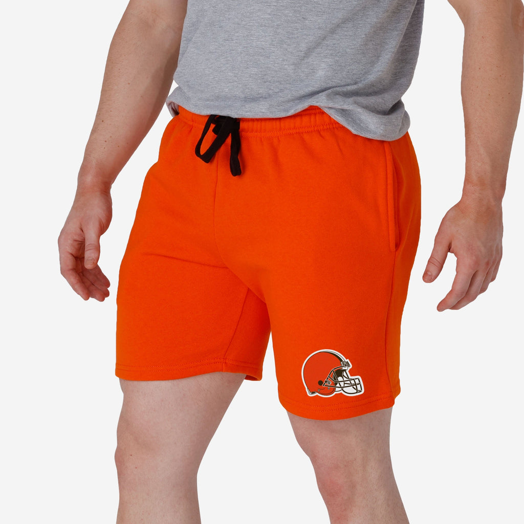 Cleveland Browns Solid Fleece Shorts FOCO S - FOCO.com