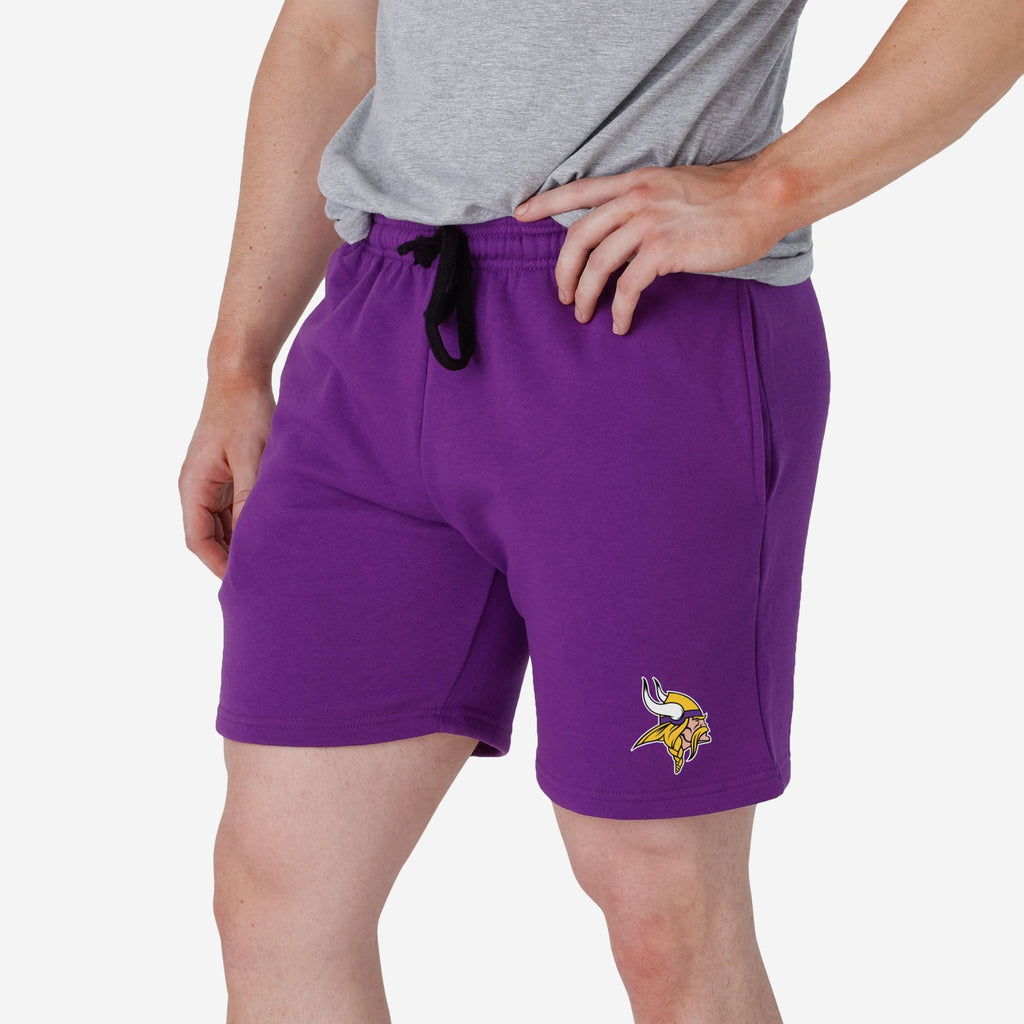 Minnesota Vikings Solid Fleece Shorts FOCO S - FOCO.com
