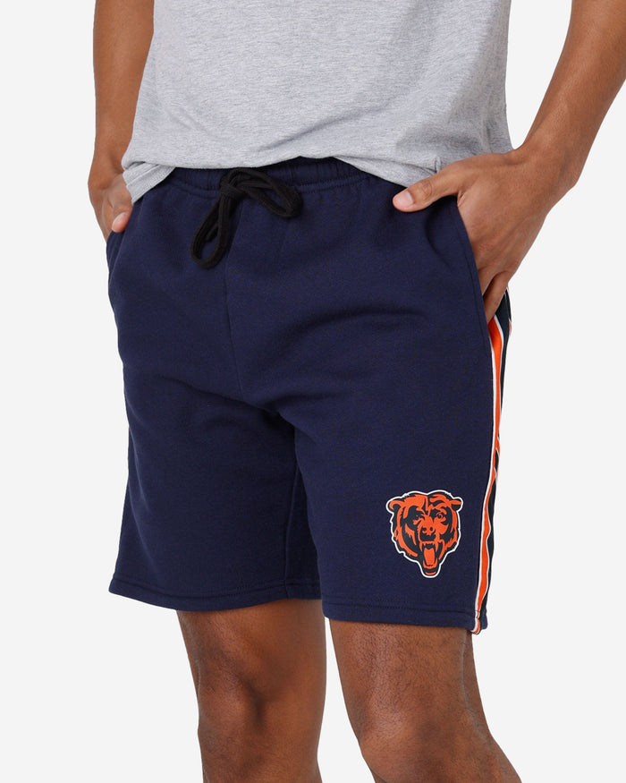 Chicago Bears Side Stripe Fleece Shorts FOCO S - FOCO.com