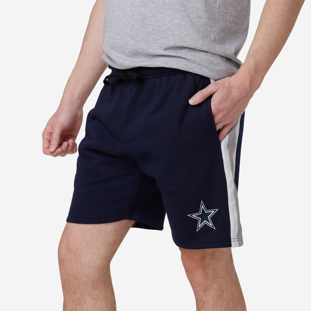 Dallas Cowboys Side Stripe Fleece Shorts FOCO S - FOCO.com