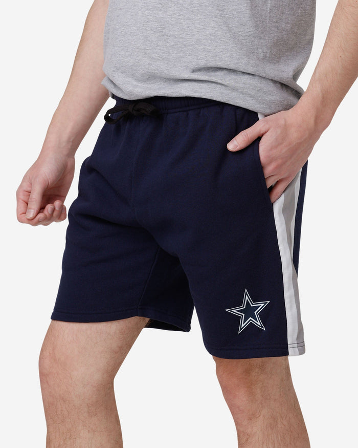Dallas Cowboys Side Stripe Fleece Shorts FOCO S - FOCO.com