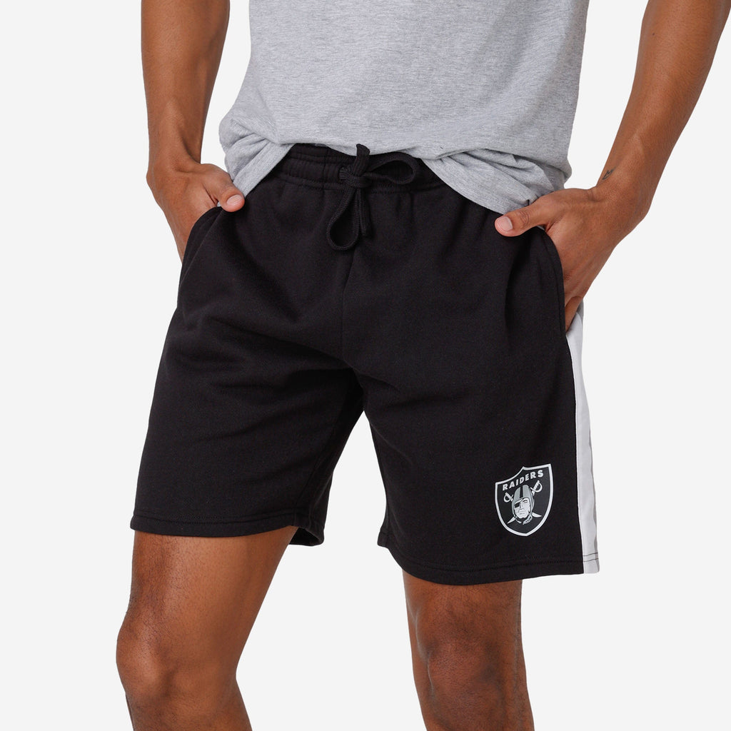 Las Vegas Raiders Side Stripe Fleece Shorts FOCO S - FOCO.com
