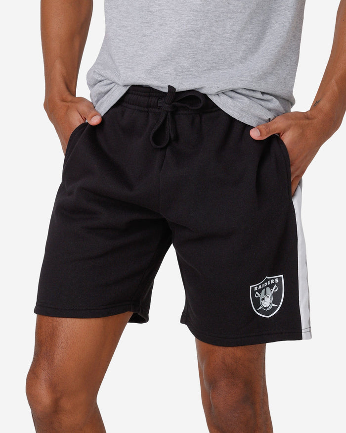 Las Vegas Raiders Side Stripe Fleece Shorts FOCO S - FOCO.com