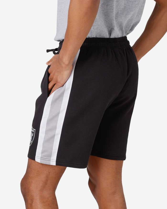 Las Vegas Raiders Side Stripe Fleece Shorts FOCO - FOCO.com