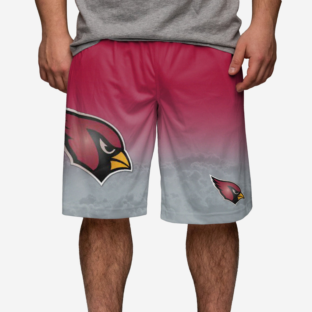 Arizona Cardinals Gradient Big Logo Training Shorts FOCO - FOCO.com