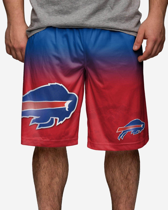Buffalo Bills Gradient Big Logo Training Shorts FOCO - FOCO.com