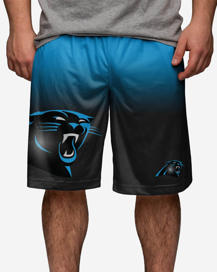 Carolina Panthers Gradient Big Logo Training Shorts FOCO - FOCO.com