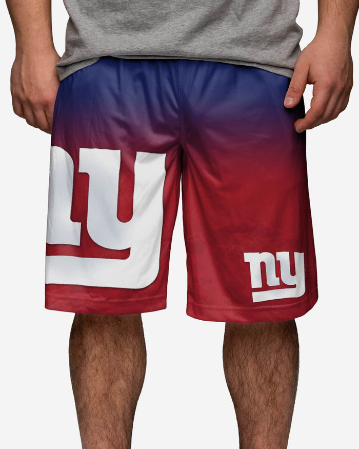 New York Giants Gradient Big Logo Training Shorts FOCO - FOCO.com