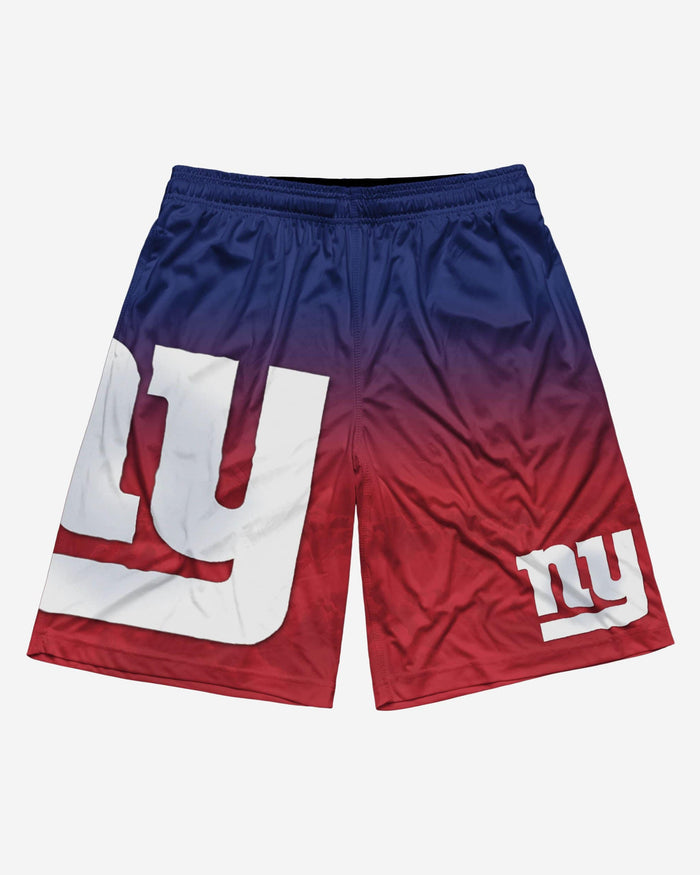 New York Giants Gradient Big Logo Training Shorts FOCO - FOCO.com