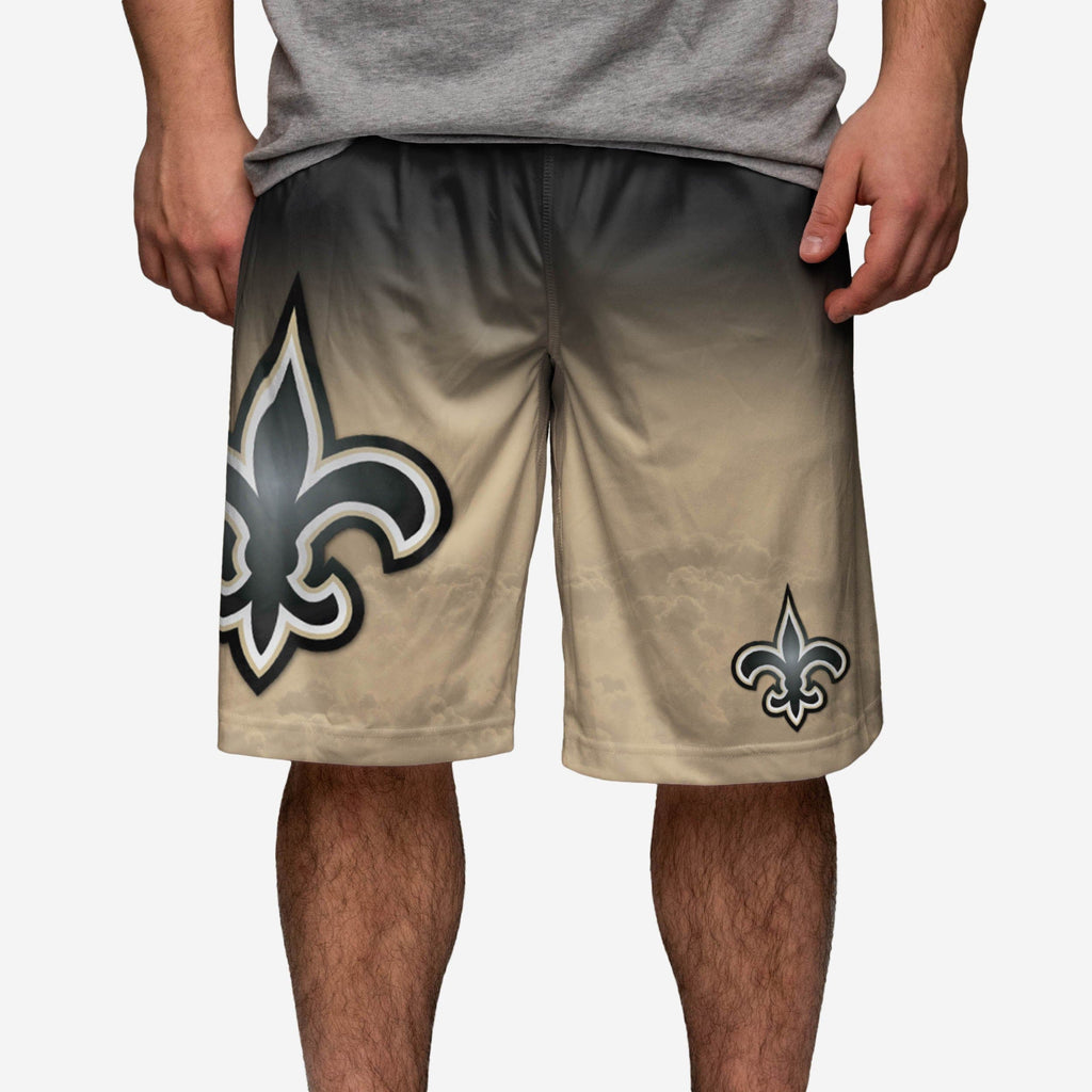 New Orleans Saints Gradient Big Logo Training Shorts FOCO - FOCO.com