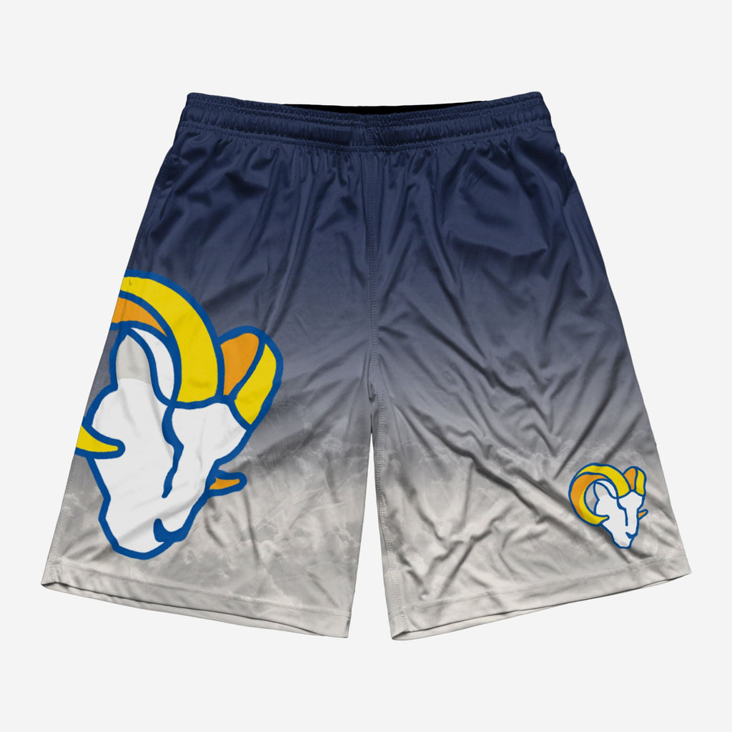 Color Gradient La Rams Los Angeles Rams Gradient Big Logo Training Shorts FOCO