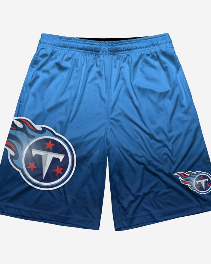 Tennessee Titans Gradient Big Logo Training Shorts FOCO - FOCO.com