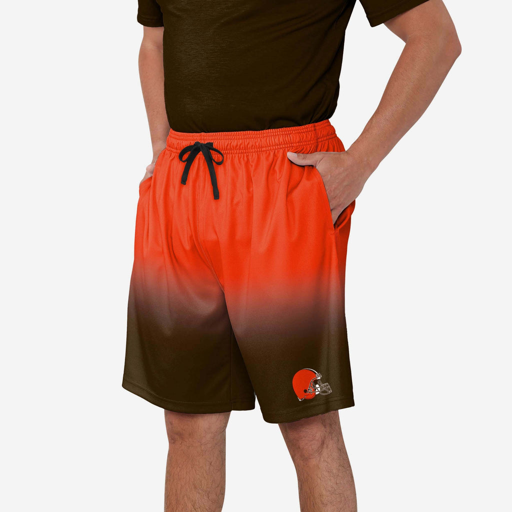 Cleveland Browns Game Ready Gradient Training Shorts FOCO S - FOCO.com