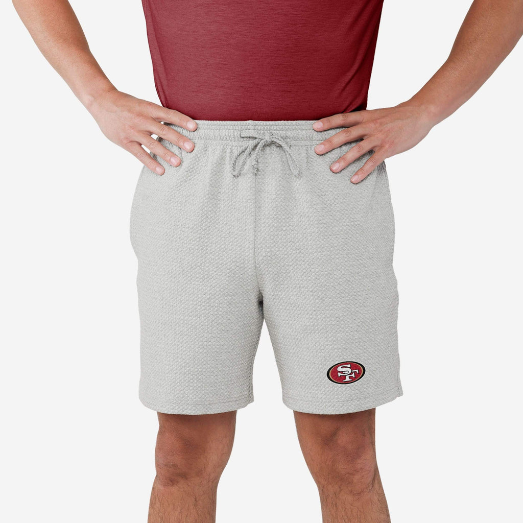San Francisco 49ers Gray Woven Shorts FOCO S - FOCO.com