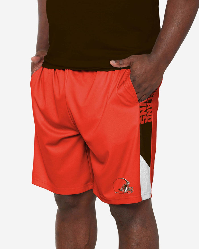 Cleveland Browns Side Stripe Training Shorts FOCO S - FOCO.com